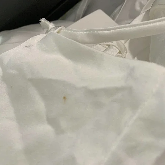 Show Me Your Mumu - Wedding Godshaw Godess Maxi Gown - White, "Ivory Luxe Satin" - Picture 4 of 9